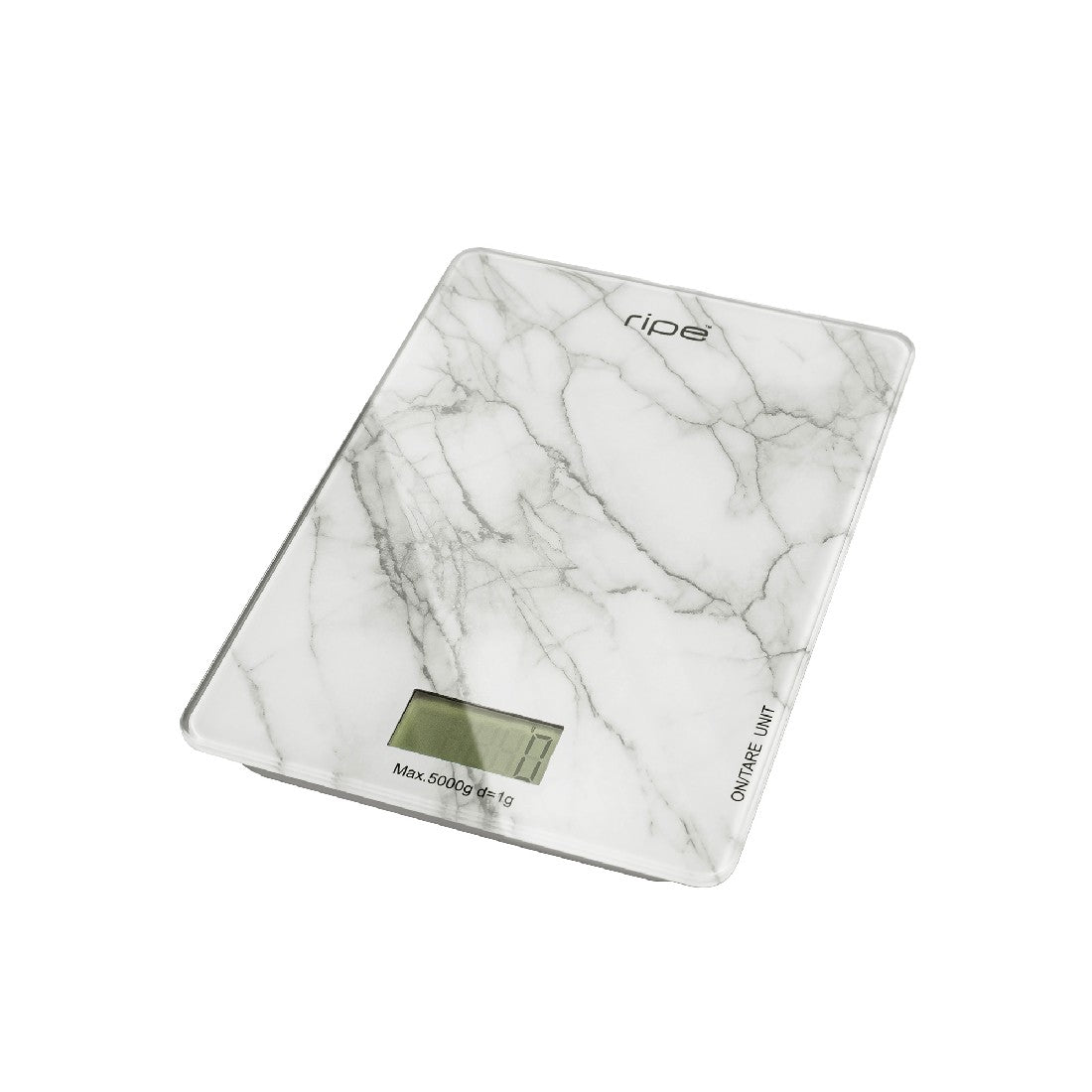 Ripe Kitchen Scale Reflection - White Marble 5kg