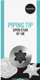 Mondo - #1m S/s Open Star Piping Tip