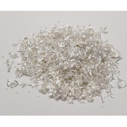 Over The Top Bling Silver Leaf Flakes 2g Edible Decorations The Cooks Kitchen 