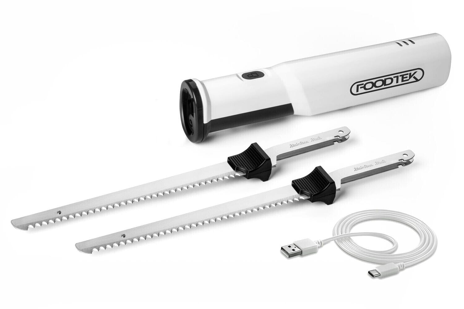 Foodtek Cordless Electric Carving Knife 8v Electric Kitchen Gadgets The Cooks Kitchen 