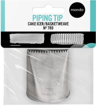 Mondo #789 S/s Cake Icer/ Basket Weave Tip