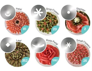 Mondo Flower Piping Set 10pc