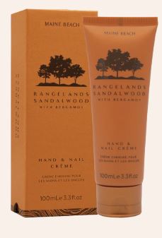Maine Beach Rangelands Sandalwood (with Bergamot) Hand & Nail Creme 100ml