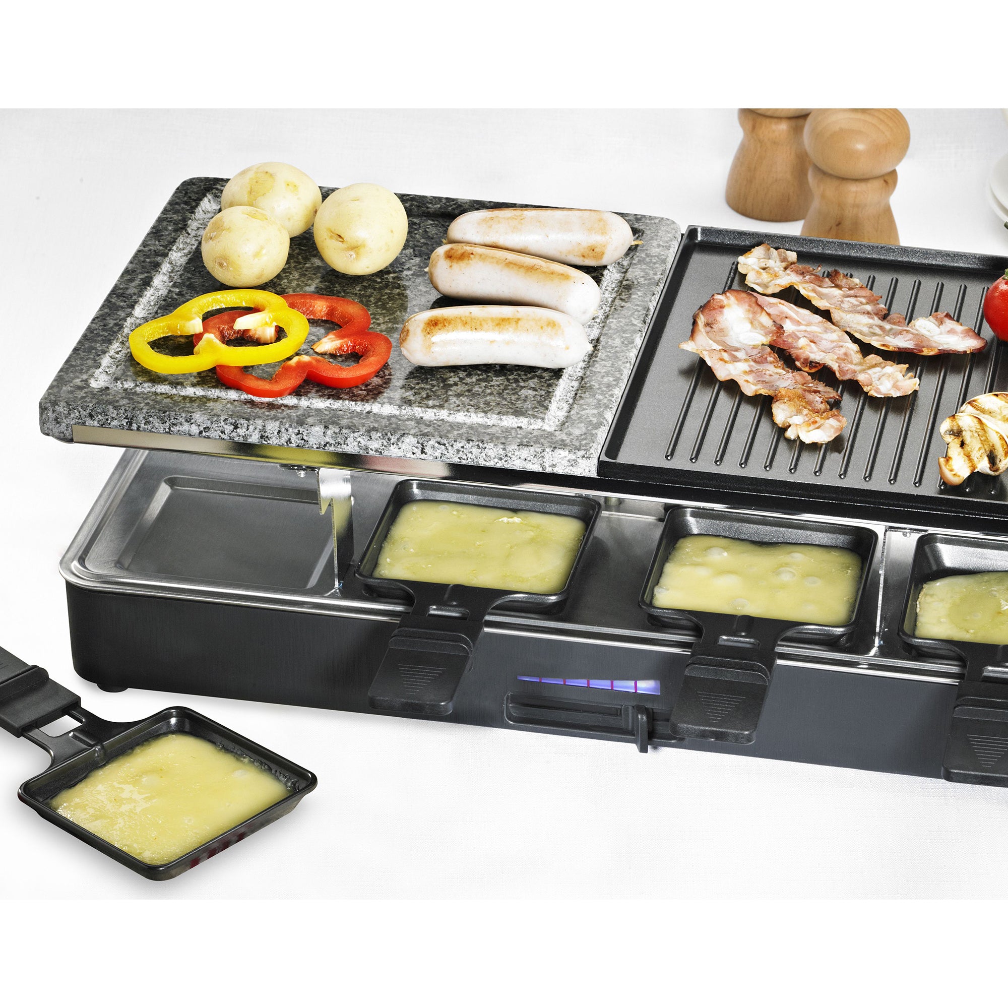 8 Person Electric Party Grill 46x23cm - Black – The Cooks Kitchen