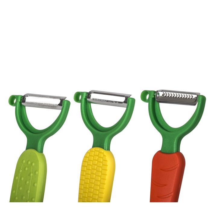 Davis & Waddel 3pc Peeler Set - Julienne, Serrated, Standard