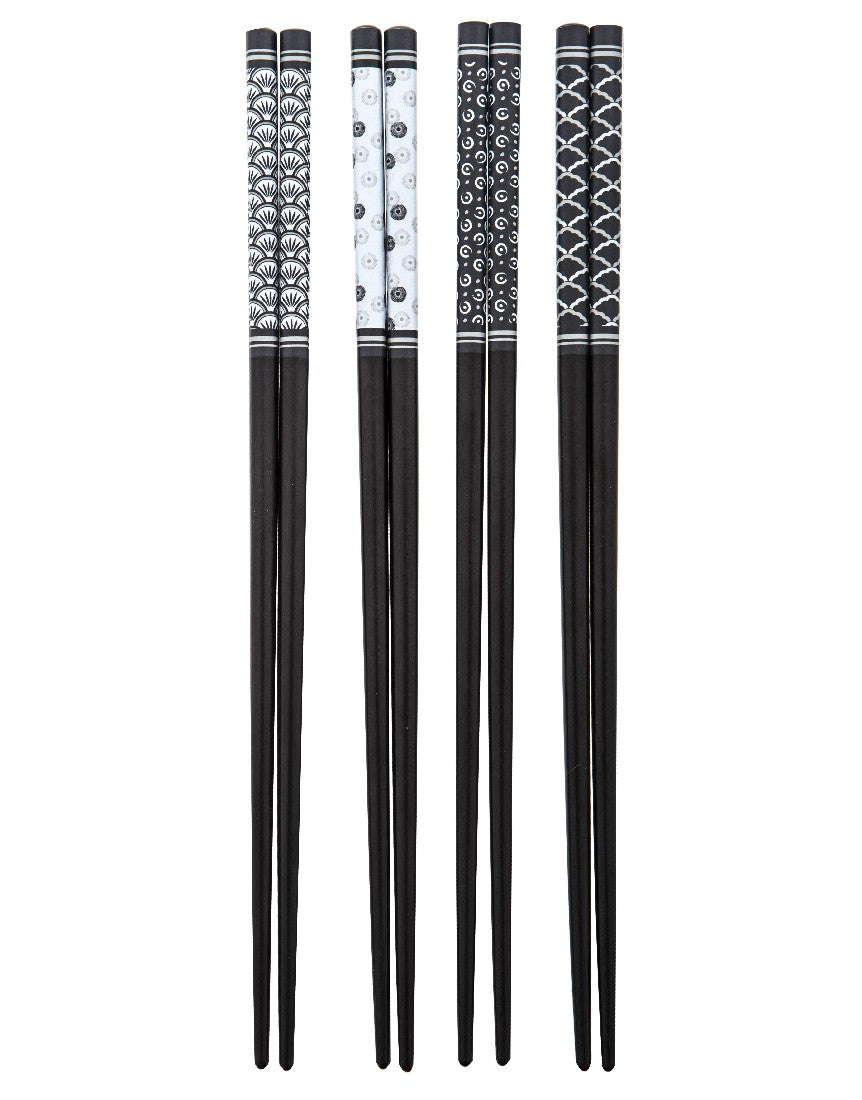 Davis & Waddell Bamboo Chopsticks Set Of 4 Pairs