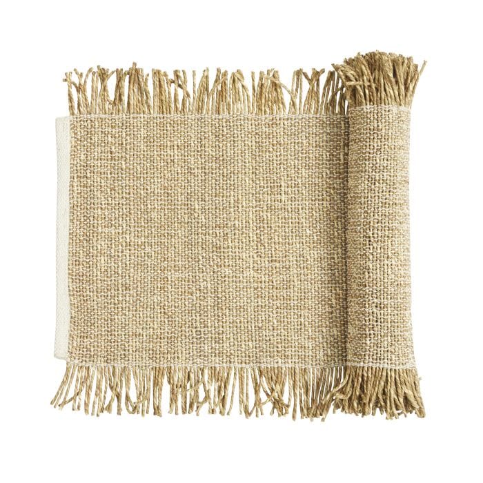 Shari Runner 40x50cm - White/natural Placemats & Coasters The Cooks Kitchen 