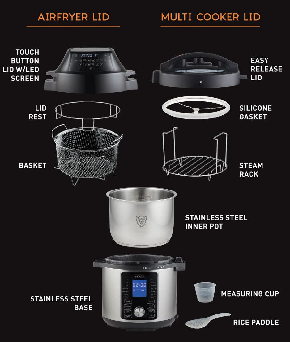 Masterpro Ultimate All-in-one Multi Cooker And Airfryer