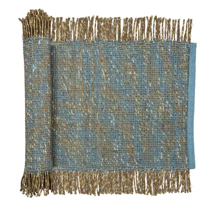 Shari Runner 40x50cm - Blue/natural