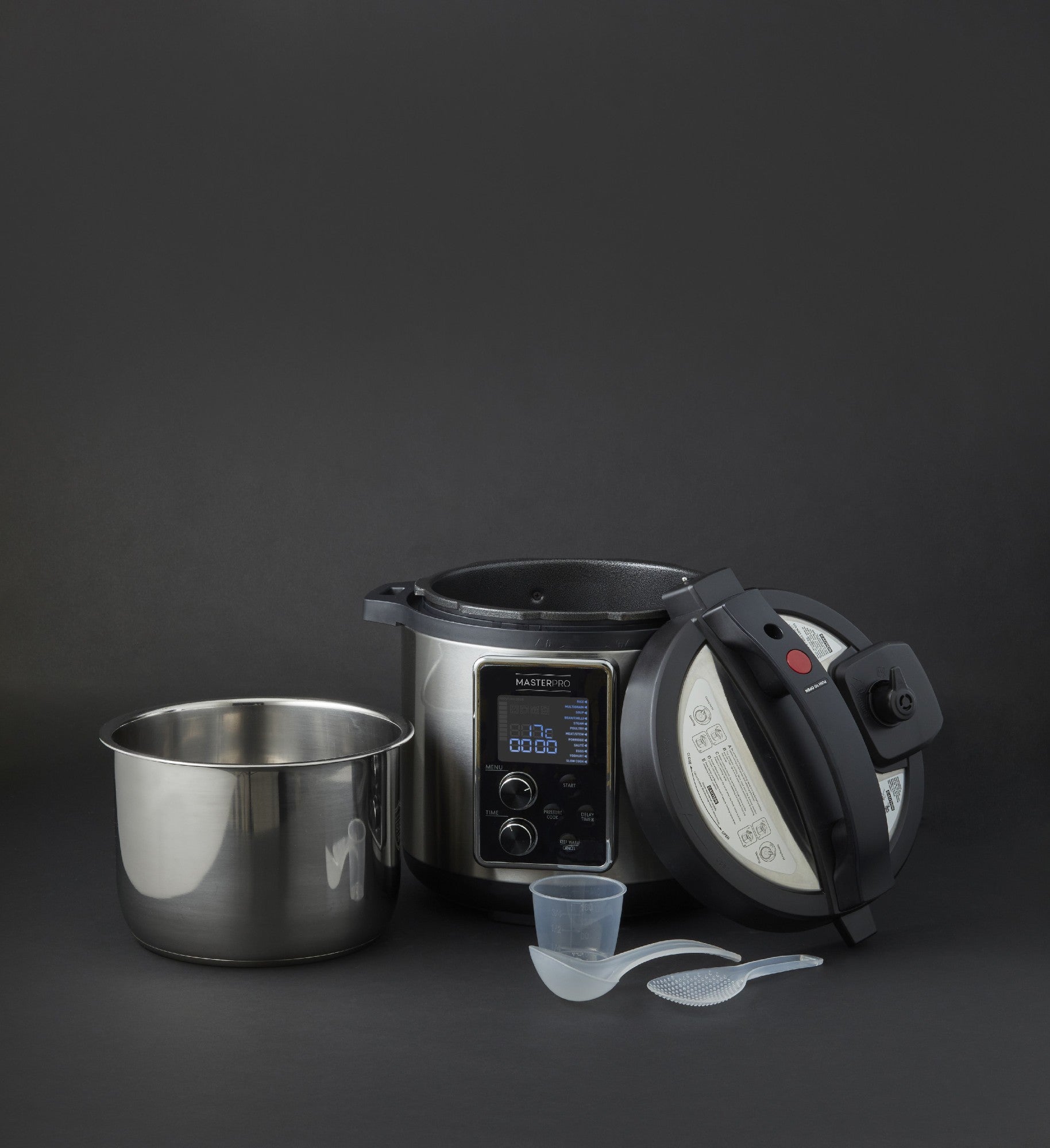 Masterpro 14in1 Professional Steel Multi Cooker 33x32x35cm/6l