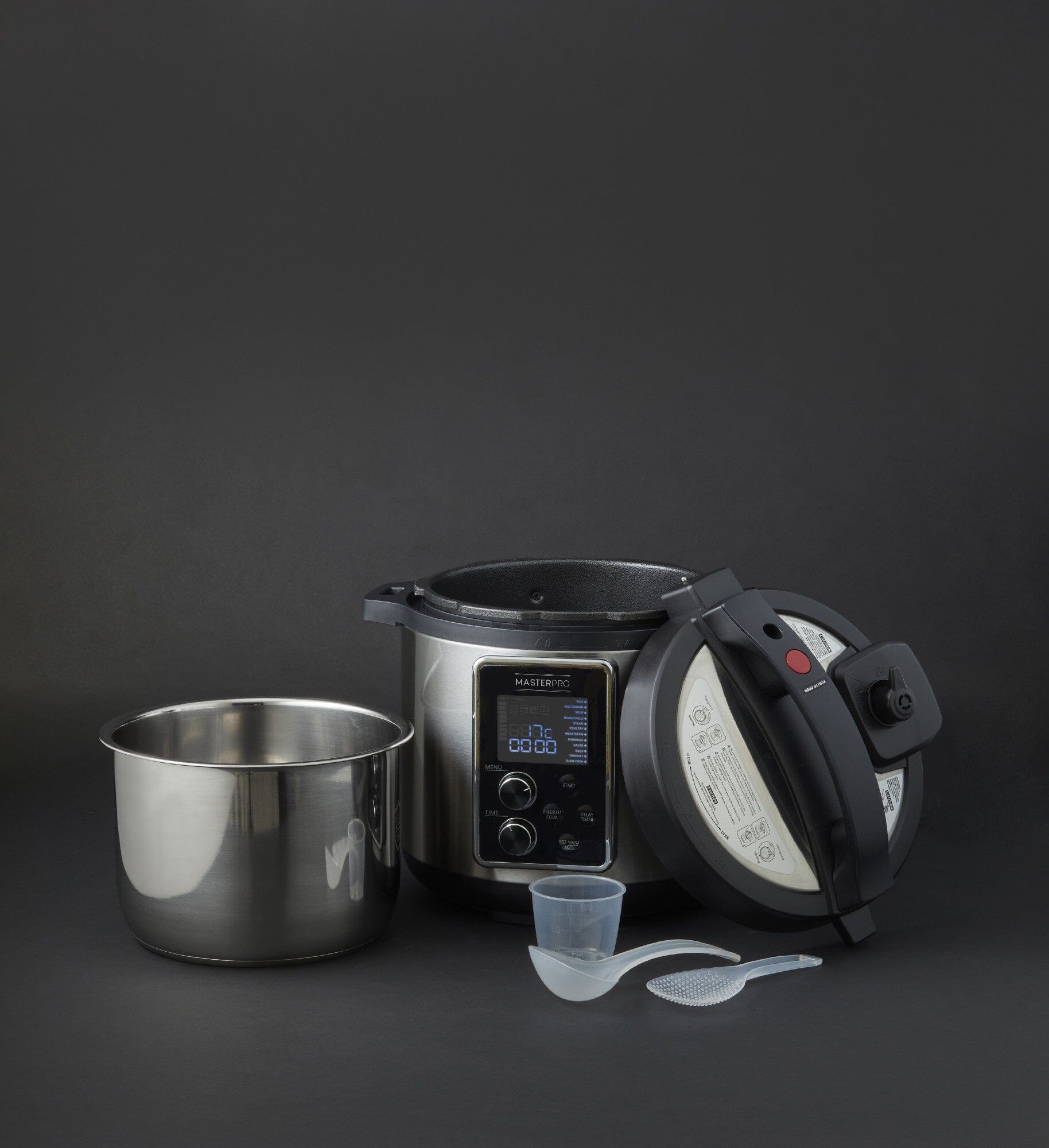 Masterpro 14in1 Professional Steel Multi Cooker 33x32x35cm/6l Multi Cookers The Cooks Kitchen 