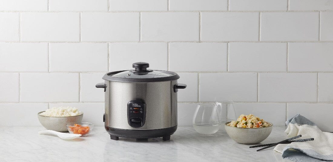 Davis & Waddell 2 In 1 Electric 8 Cup Rice Cooker & Steamer 25x25.5x22cm Rice Cookers & Dehydrators The Cooks Kitchen Mandurah 