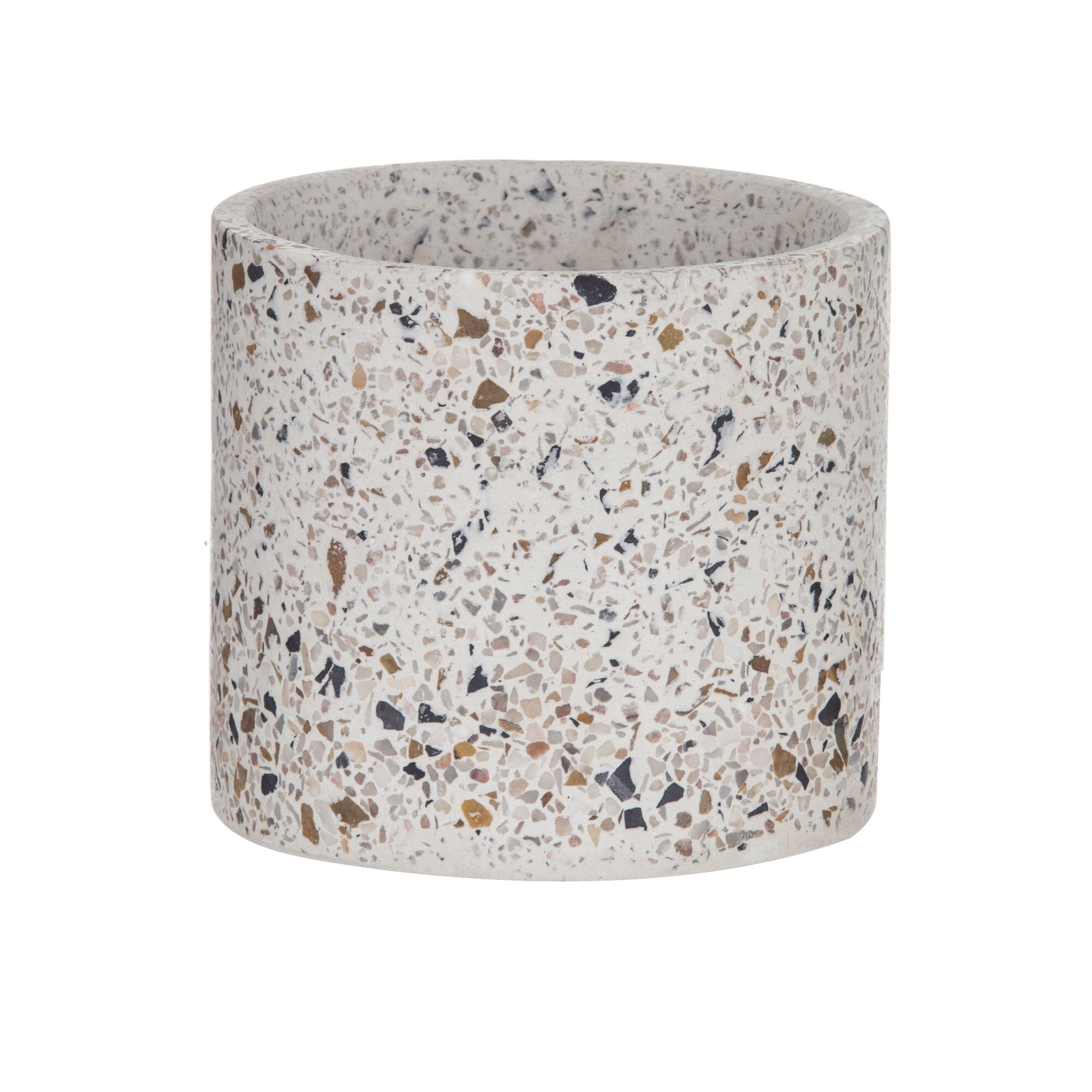 Emporium Letta Planter 14x14x13cm Natural Terrazzo Home Decor The Cooks Kitchen Mandurah 