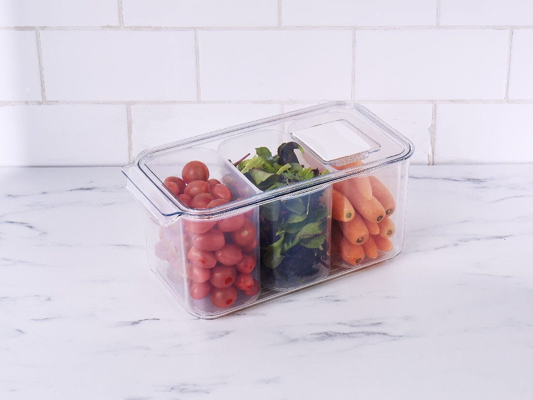 Davis & Waddell Fridge Storage Box 5.5l W/ 3 Inner Boxes 31.7×16.4×14.7cm Fridge Storage The Cooks Kitchen 