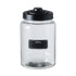Academy Oversized Glass Jar W/ Matte Black Lid - 4.1l