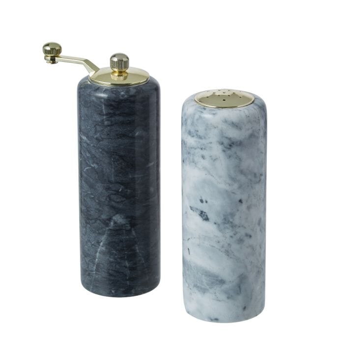 Fine Foods Nuvolo Marble Salt & Pepper Set Salt & Pepper Grinders & Mills The Cooks Kitchen 