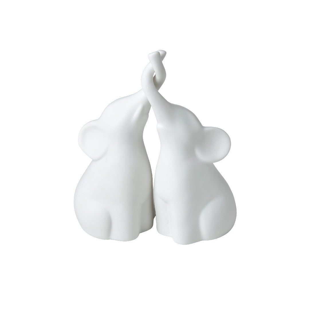 Emporium Ceramic Twin Elephant Sculpture