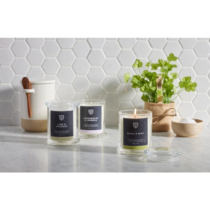 Basil & Mint Scented Candle Room Diffusers & Candles The Cooks Kitchen 
