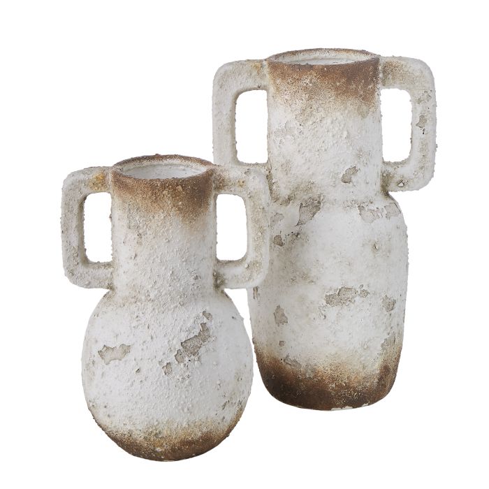 Amalfi Distressed Two Toned Ceramic Vessel