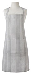 Davis & Waddel Butcher Stripe Apron 80x70cm - Grey
