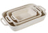 Davis & Waddell Darley Stoneware Bakeware 3pcs Set Cream Speckle Baking Tins, Trays, Pans & Ramekins The Cooks Kitchen 