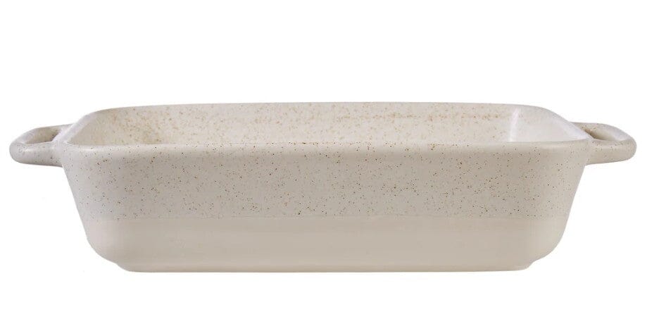 Davis & Waddell Darley Stoneware Bakeware 3pcs Set Cream Speckle Baking Tins, Trays, Pans & Ramekins The Cooks Kitchen 