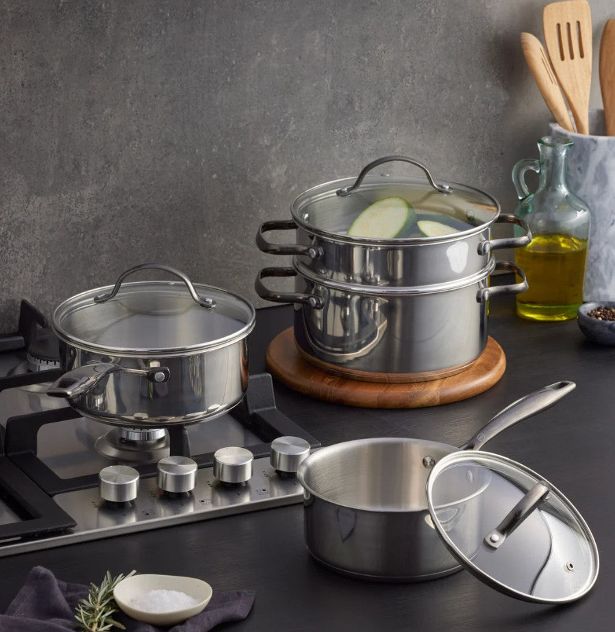 Masterpro Mckinnon Stainless Steel Cookset 4pcs Set