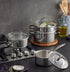 Masterpro Mckinnon Stainless Steel Cookset 4pcs Set