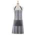 Davis & Waddel Ellis Cotton Butcher Stripe Apron 80x70cm - Black