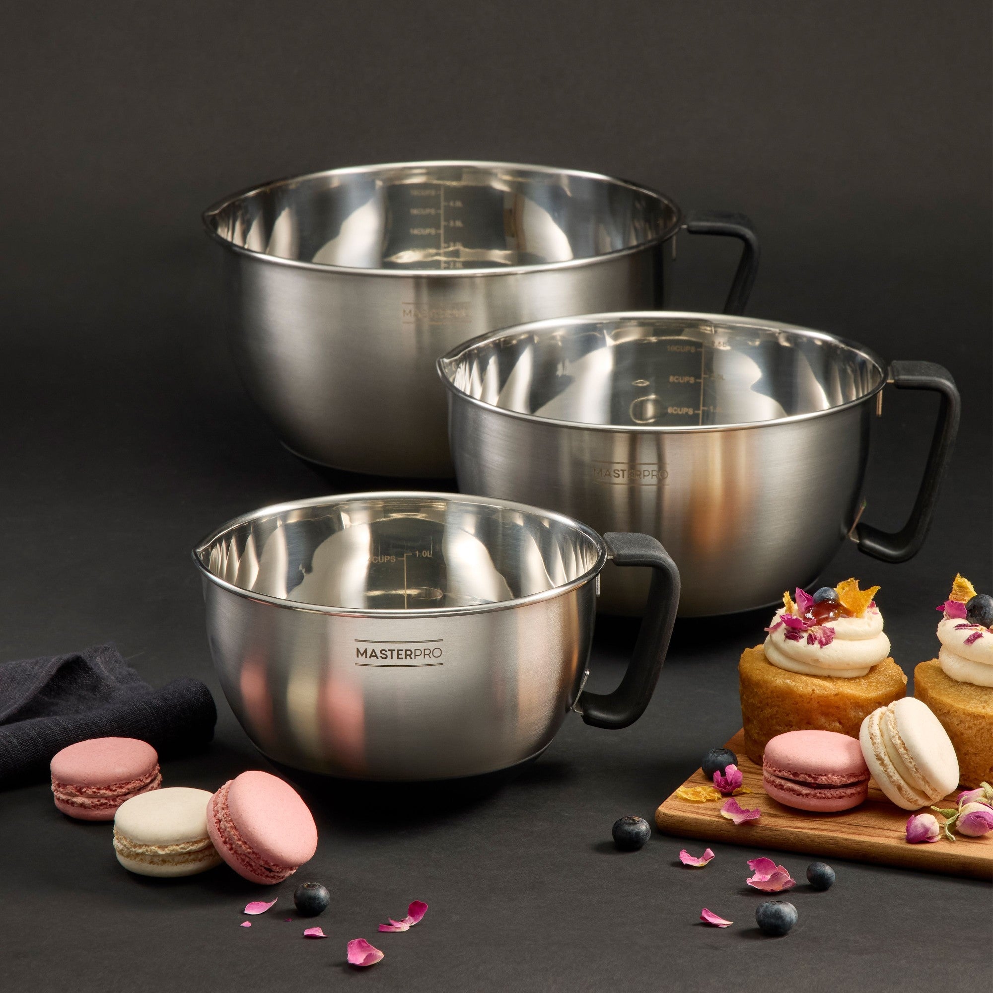 Master Pro Stainless Steel Mixing Bowl Set