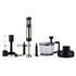 Masterpro Deluxe Plus Immersion Blender Set, Silver & Black
