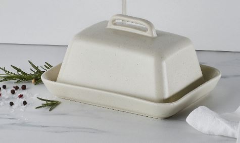 Davis & Waddell Darley Butter Dish - Cream