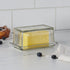 Davis & Waddell Eltham Glass Butter Dish Clear 17x10x7cm
