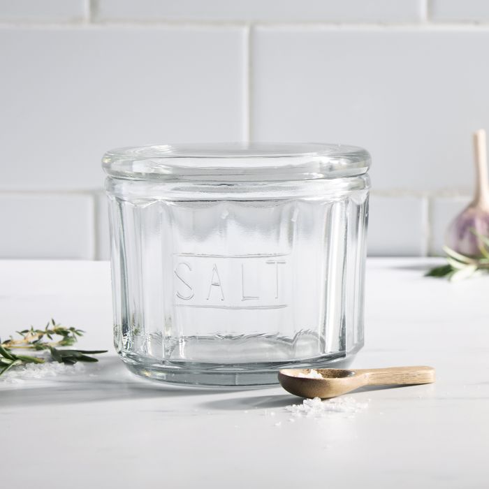 Davis & Waddell Eltham Glass Salt Jar With Scoop Clear 11x11x9cm