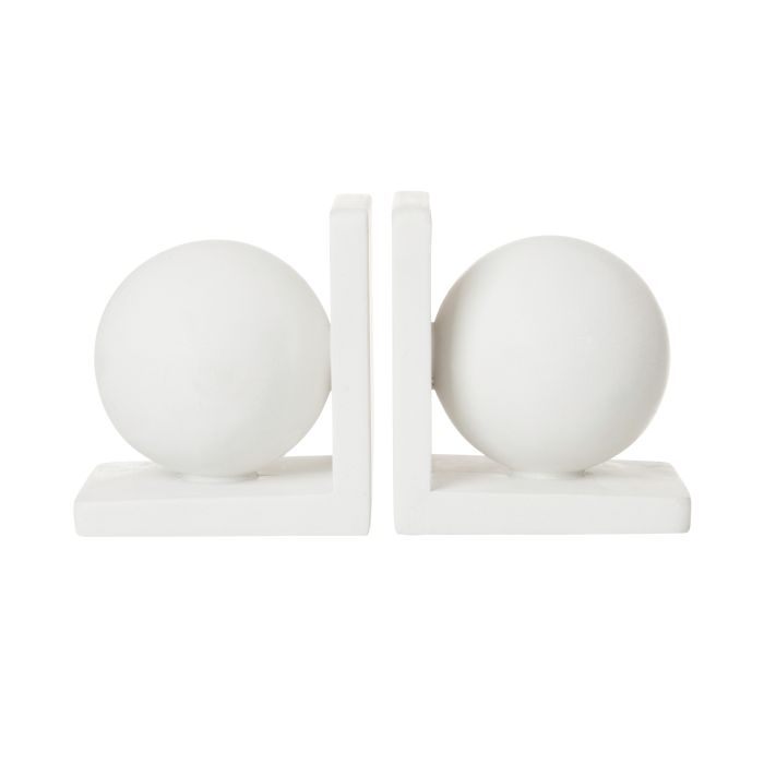 Amalfi Bakio Bookends 24x10x13cm - White