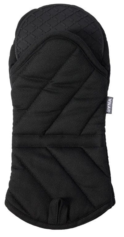 Svna Safe & Snug Oven Glove Black Mitts & Gloves The Cooks Kitchen 