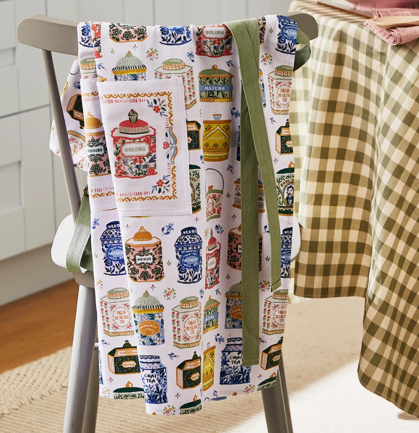 Ulster Weavers Tea Tins Cotton Apron