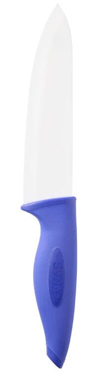Svna Ceramic Chef's Knife & Sheath Blue Ceramic Knives The Cooks Kitchen 