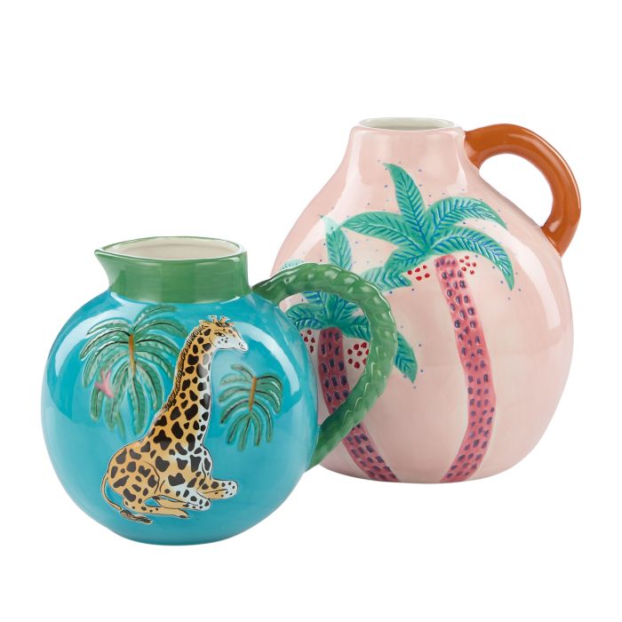 Emporium Fuller Green Giraffe Vase Multi-coloured 18x14.5x15cm