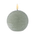 Amalfi Hughe Led Flickering Spherical Candle Rustic Green 10x10x9cm
