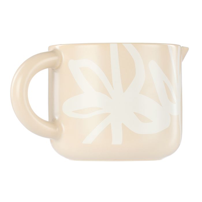 Leaf & Bean Freya Milk Jug 250ml 13x8x7cm Oat & White