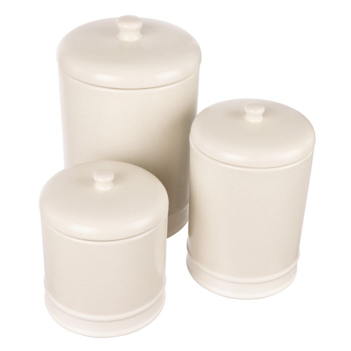 Davis & Waddell Darley Canister 3pcs Set Cream 800ml/1.1l/2.1l