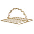 Davis & Waddell Scalloped Napkin Holder Gold 20x18x10cm