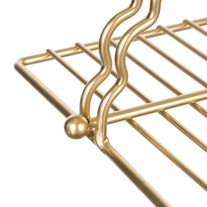 Davis & Waddell Scalloped Napkin Holder Gold 20x18x10cm