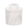 Davis & Waddell Nuvolo Marble French Butter Bell White Grey 15x10.5cm