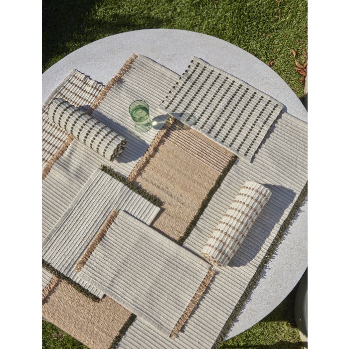 Amalfi Isla Fringe Placemat Natural 48x33x1cm