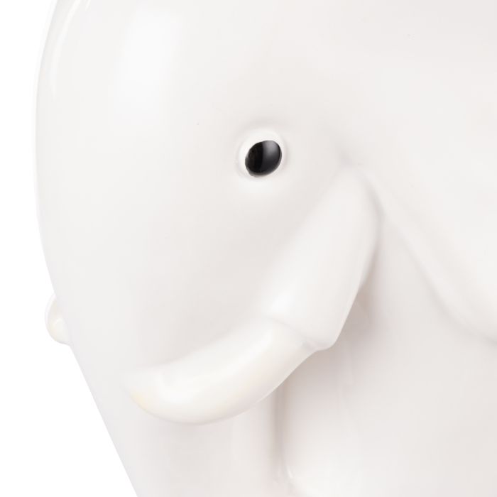 Emporium Brynlee Elephant Vase Wide White 25.4x17x18.7cm