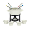 Davis & Waddell Daylesford Enamel 4 Person Fondue Set Cream 26x22x23cm