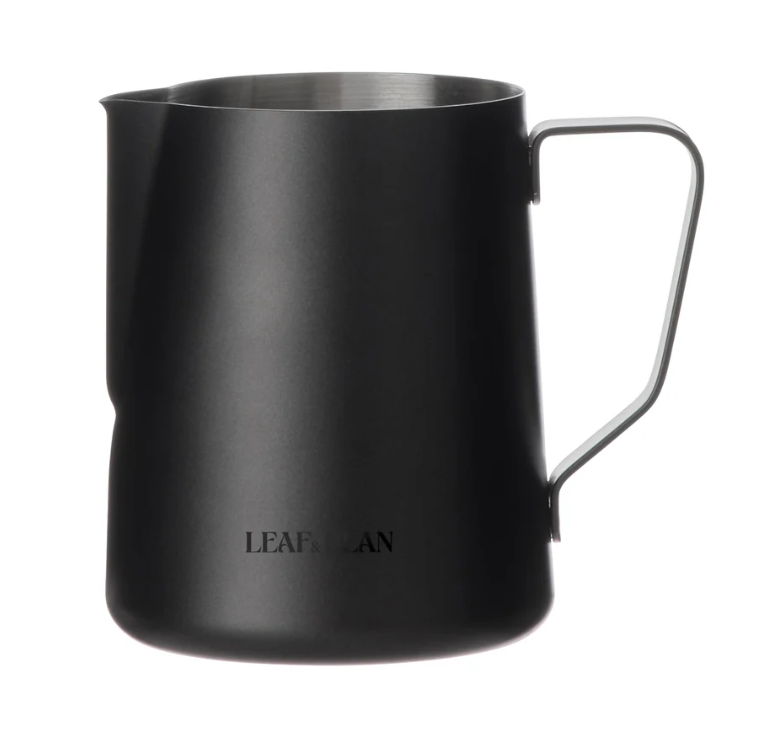 Leaf & Bean Milk Frothing Jug 600ml Black