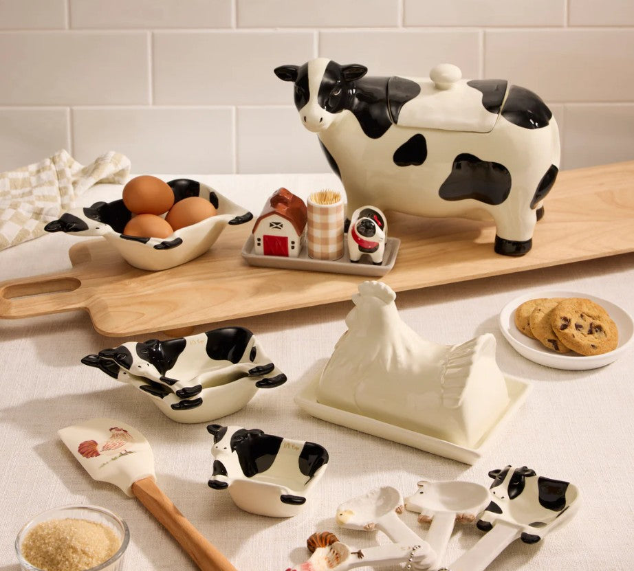 Davis & Waddell Homestead Measuring Cup Set Black & White